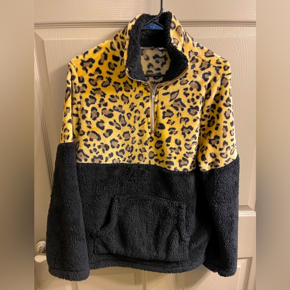 Color Block 1/4 Zip Pullover